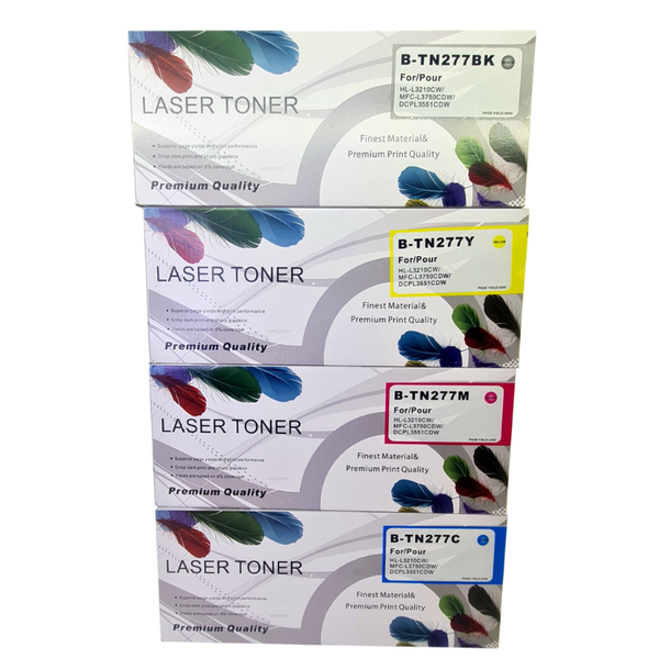 Toner Generic Brother TN-277 for HL-L3270CDW-MFC-L3770CDW - BK/C/M/Y