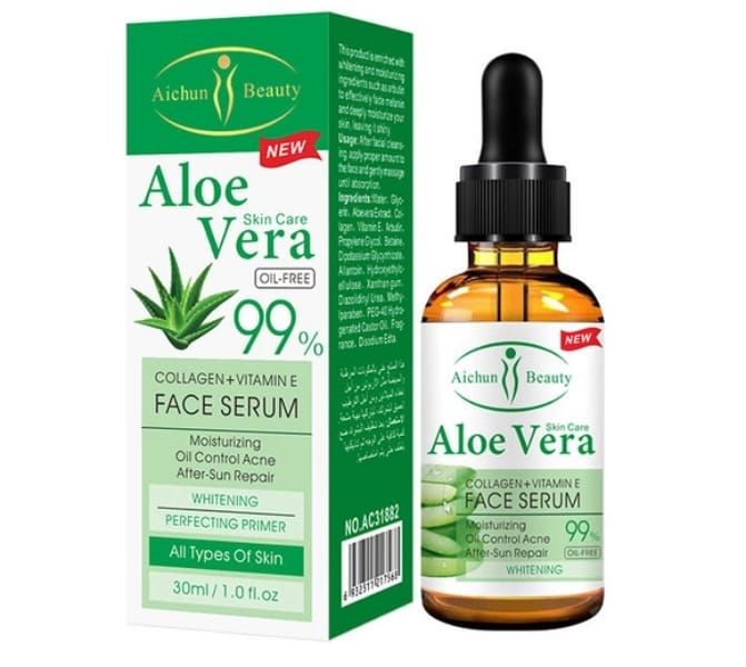 Pack of 2 Aloe Vera Collagen &amp; Vitamin E Face Serum ( 30 ml x 2 )