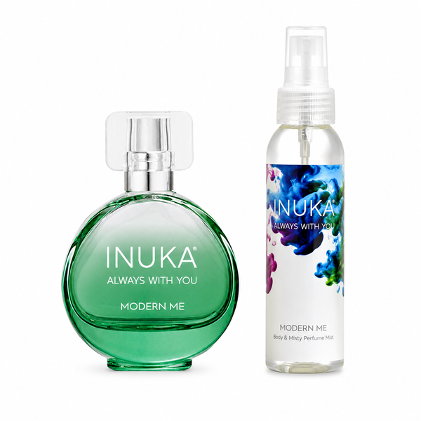 Inuka Modern Me 35ml Perfume and 100ml Hair &amp; Body Mist Set - Green for Her