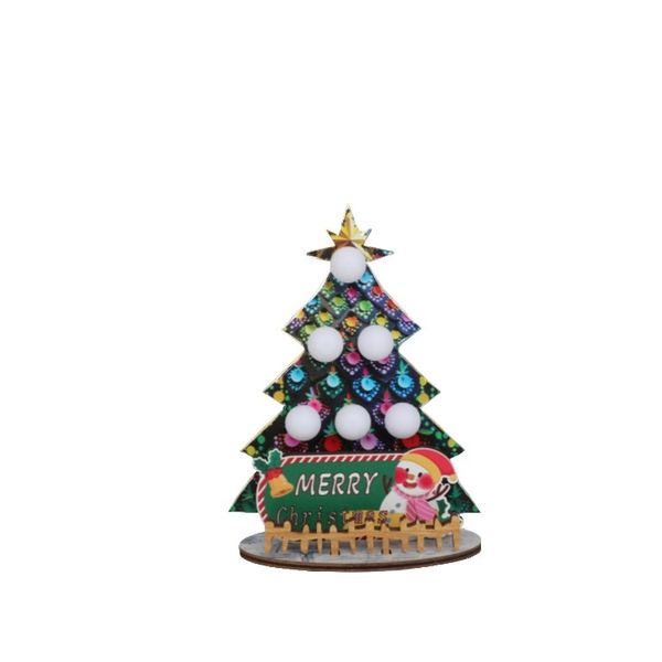 Wooden Snowman Lighted Decor|Christmas Festive Party Atmosphere Ornament