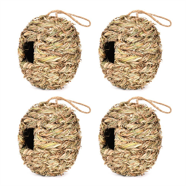 4 Pack Hanging Bird Nest House For Outside Garden Patio