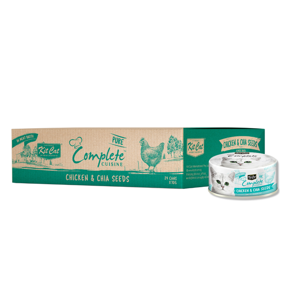 Kit Cat - Complete Cuisine Chicken &amp; Chia Seeds (24 x 70g)