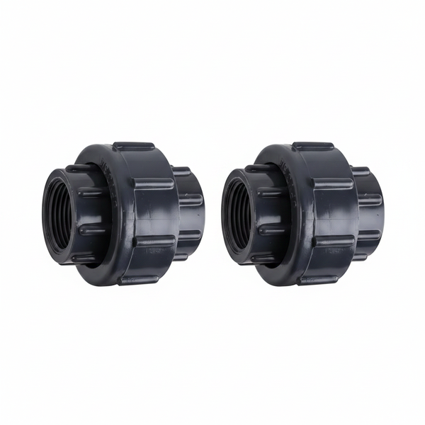 UPVC Solvent Union 63mm - 2 Piece Bulk Pack for Plumbing - 2 Pack