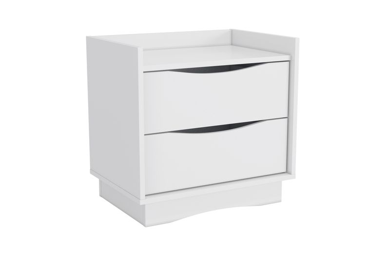 Nightstand With 2 Drawers - White image