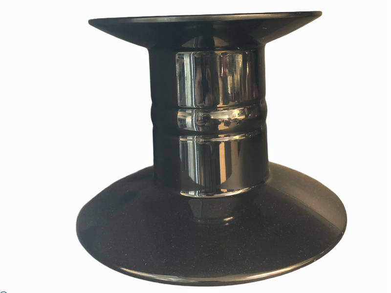 Dalebrook Black Melamine Pedestal Stand