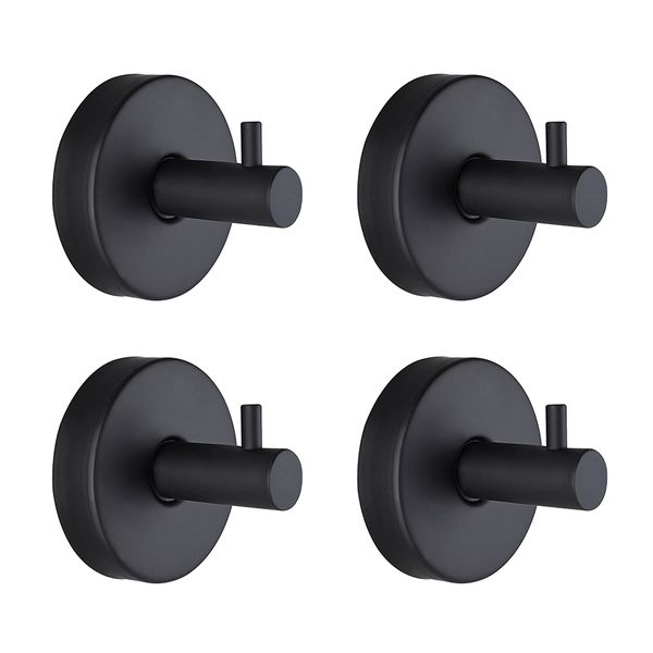 Suction Cup Hooks for Shower 4 Packs Towel Hooks for Bathroom Window Glass