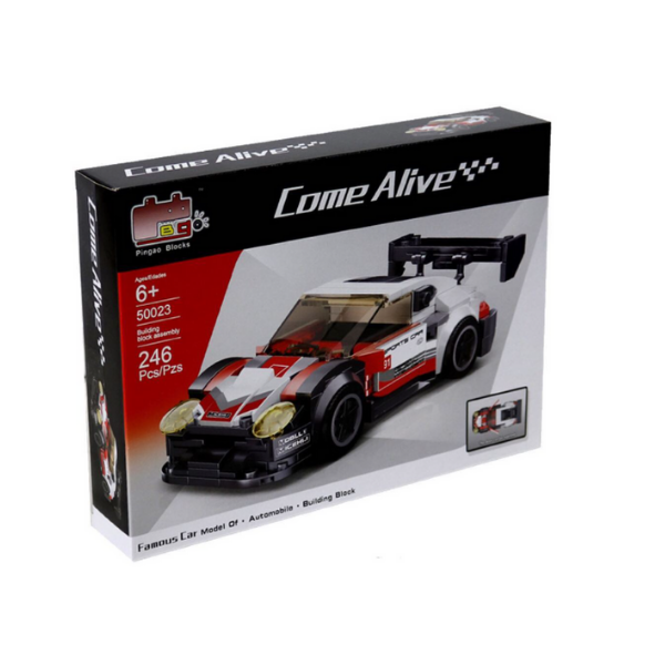 Building Car-White and Red