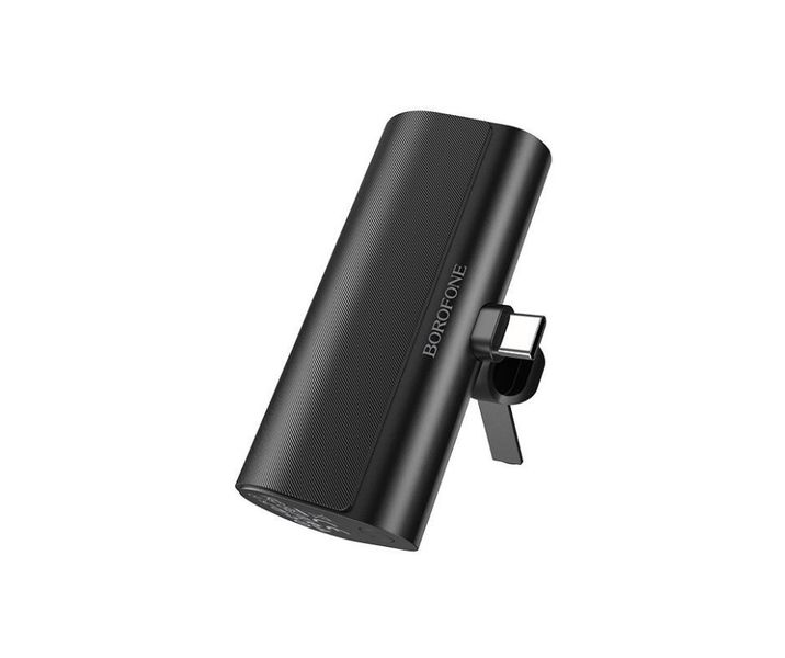 Mini Pocket Power Bank for Type-C with Stand Borofone Bj35 - Black