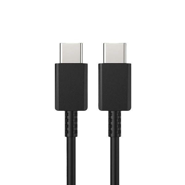 1M Black USB-C to C Fast Cable Compatible with Samsung S24/S23/S22