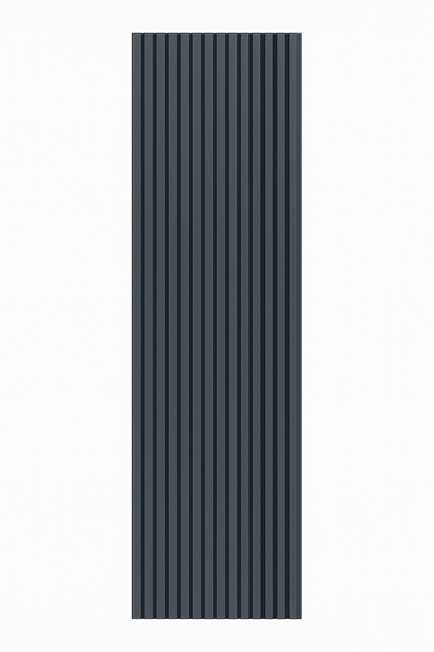 FSS Acoustic Wood Slatted Wall Panels - Charcoal or Dark Gray