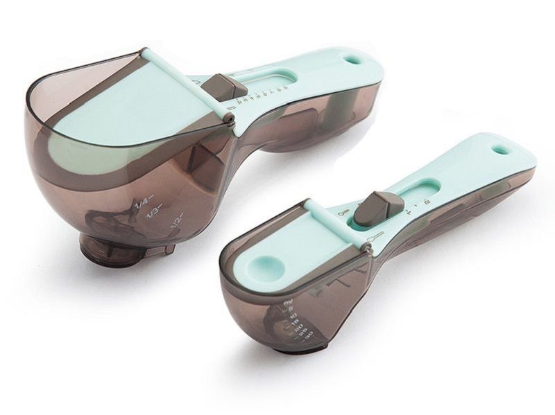 2 piece Measuring Spoon Set Adjustable Measuring Baking Tool Kitchen Tools