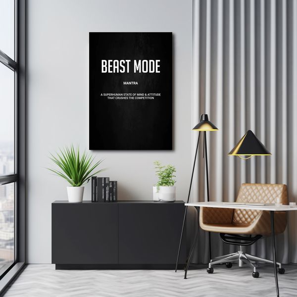 Motivational Canvas - Beast Mode