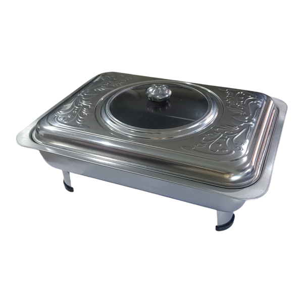 Chafing Dish Stainless Steel 4.5Liter Rectangular - 39x29x17cm