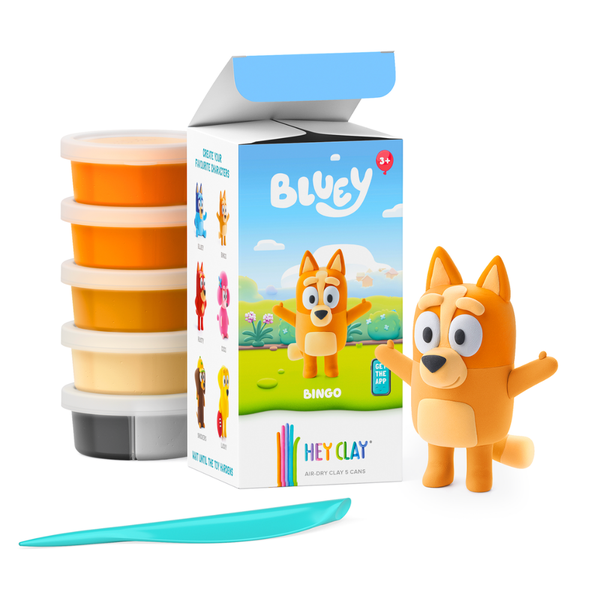 Hey Clay - Modelling Air-Dry Clay Fun Interactive App - Bingo, Bluey Series