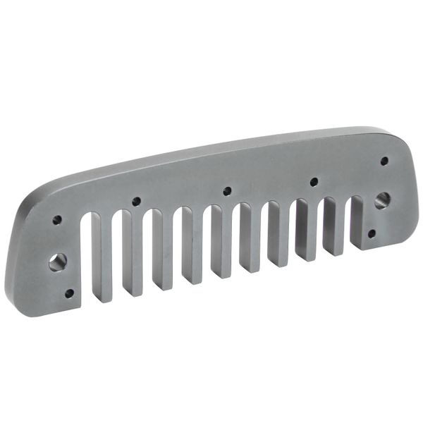 10-Hole Harmonica Comb Compatible with Beginner Aluminum Alloy Gray