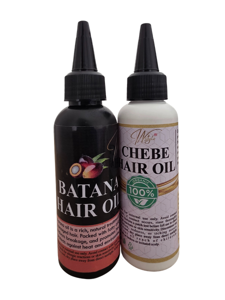 100% Raw Batana Hair Growth Oil and Chebe Hair Growth Oil