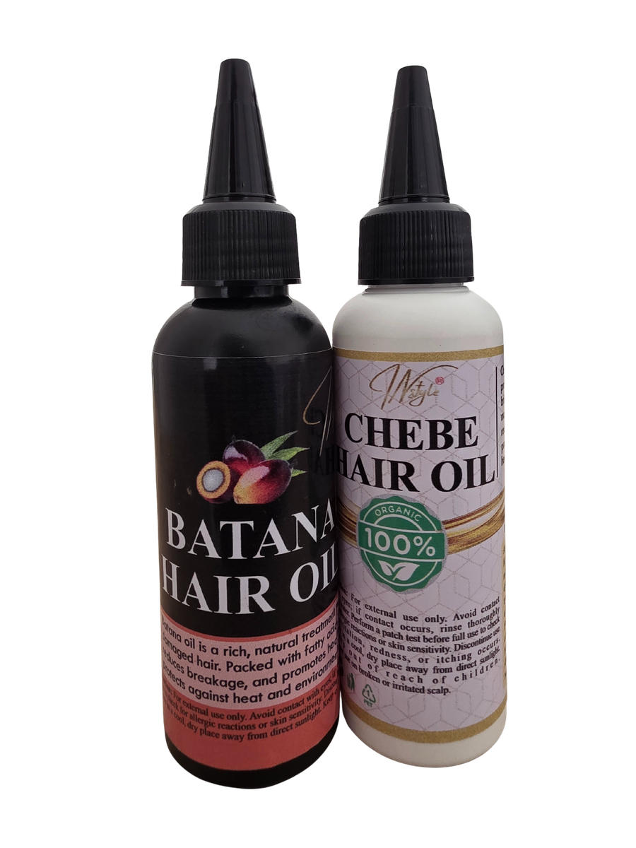 100% Raw Batana Hair Growth Oil and Chebe Hair Growth Oil