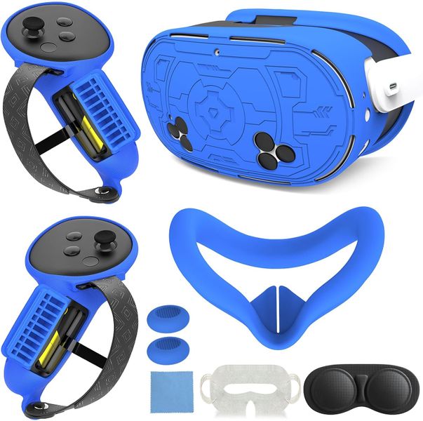 Silicone Cover Set Accessories Compatible with Meta/Oculus Quest 3s