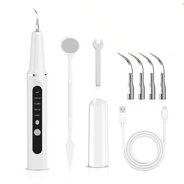 Ultrasonic Dental Cleaner for Home Use Removes Tartar Plaque 5 Modes LED