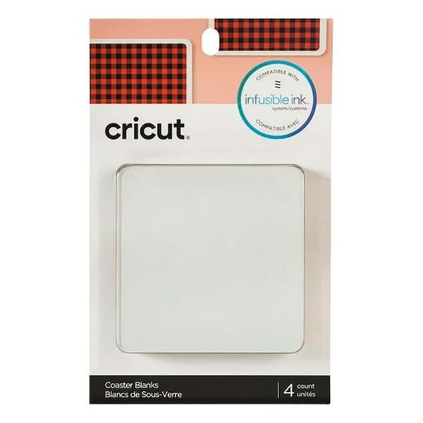 Cricut Square Infusible Ink Aluminium Coasters 4pack (9.5 x 9.5cm)