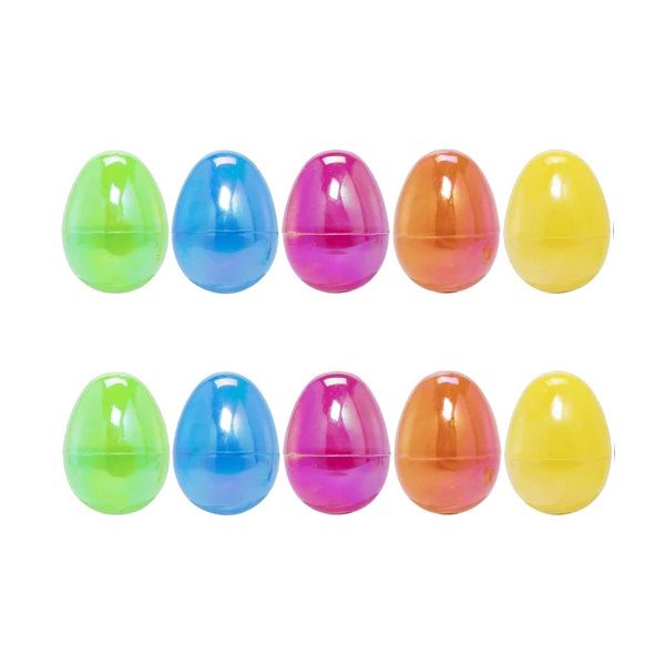 Plastic Fillable Large Easter Hunt Eggs 8cm - 10 Piece