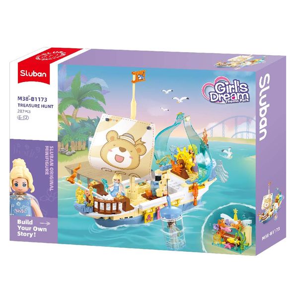 Sluban Building Set: Girls Dream - Jewel Boat - 287 Piece