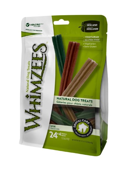 Whimzees Stix Small Dog Treats - Value Bag (24 pieces)