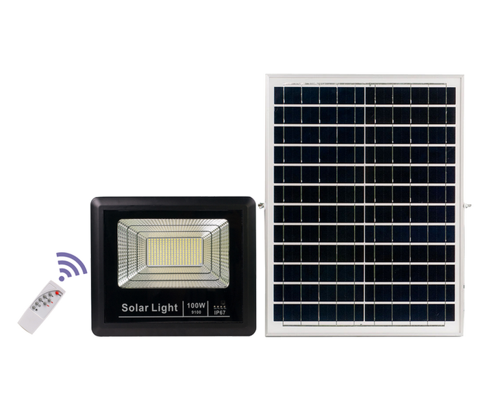 O-Light 100W Solar LED Flood Light With Remote