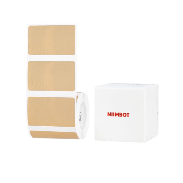 Niimbot - B1 / B21 / B3S / B4 - 50×30mm - 230 Labels - Hardwood Kraft