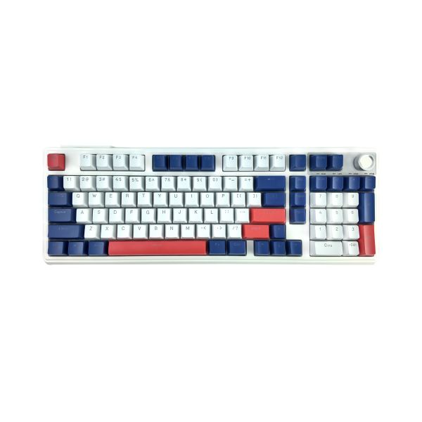 T - Wolf T78 Mechanical Gaming Keyboard With Three Mode Connectivity White
