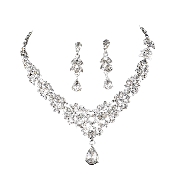 Elegant Water Drop Shaped Jewelry Set - Daily Wear