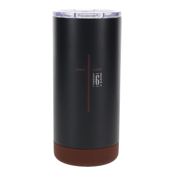 Stainless Steel Travel Mug - Man of God, Black