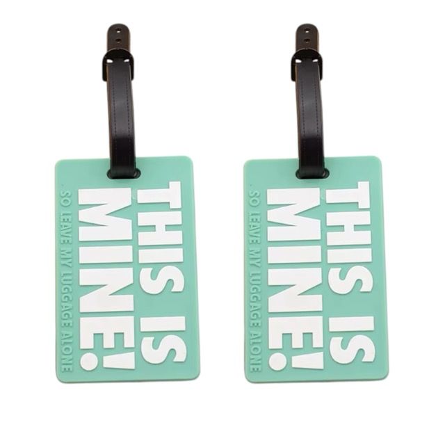 2 Pieces Tags Id Identification Card Address Name Holder Portable Label