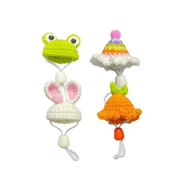 4-Piece Mini Top Hat for Small Animals/Hamsters/Rats with Adjustable Strap