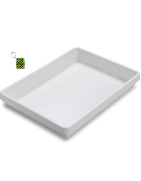White Ceramic Rectangular Casserole Dish With Keyholder