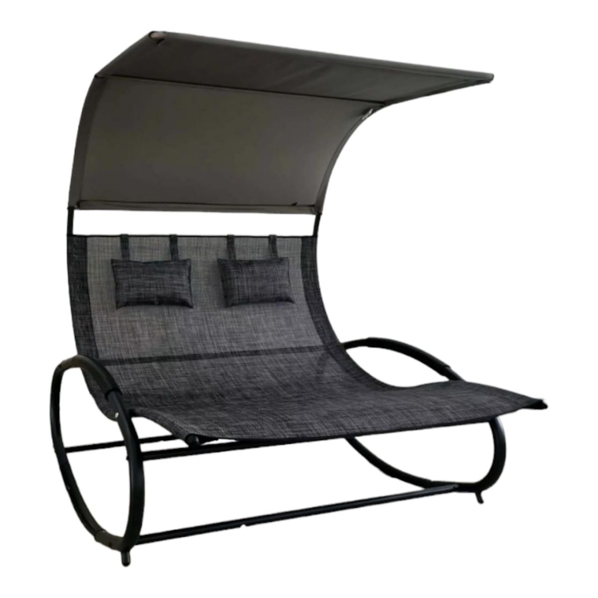 SMTE 2 Seater Plastic Swing Chair with CanopyGrey Shop Today. Get