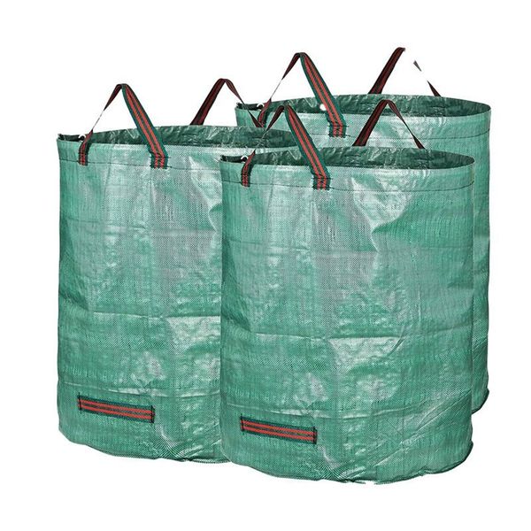 3 Pcs120L Waterproof Garden Leaf Bags Set