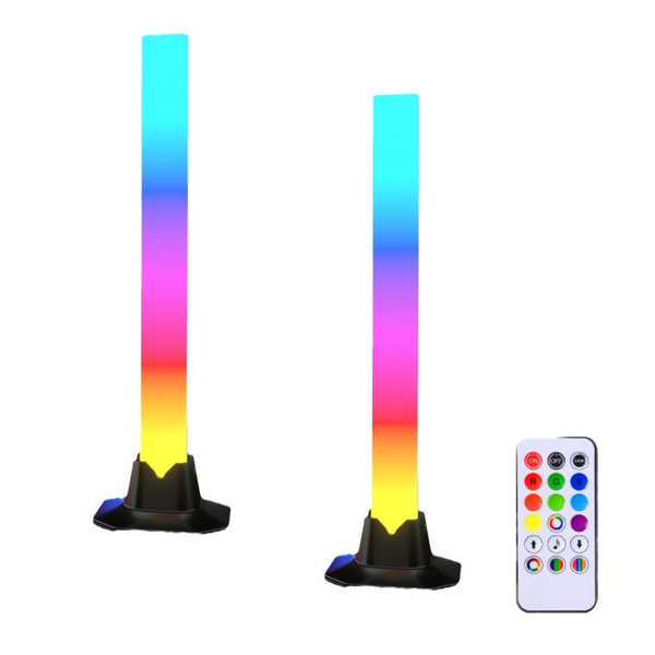 2 RGB LED Light Bars with Remote Music Sync &amp; Ambient Lighting &amp; Dynamic