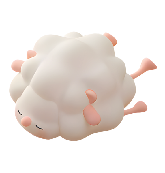Food-Grade Silicone Little Sheep Night Light Rechargeable Multiple Colors