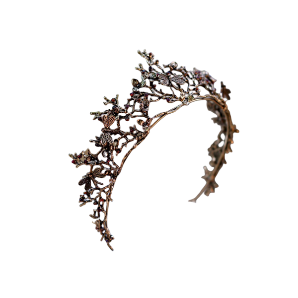 Vintage Black Crown Tiara
