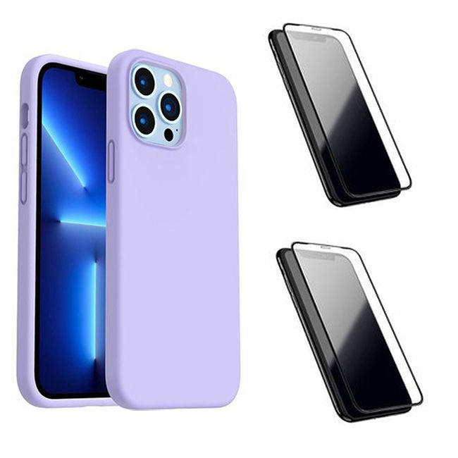 iphone 14 pro case silicone purple