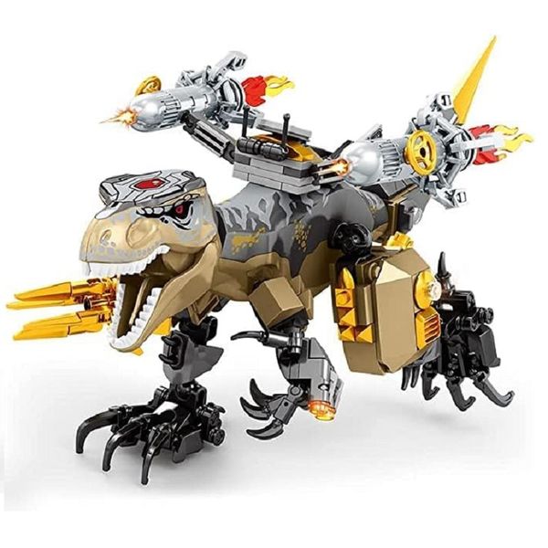 Dinosaur Building Blocks Set - 603 Pieces - 2 in 1