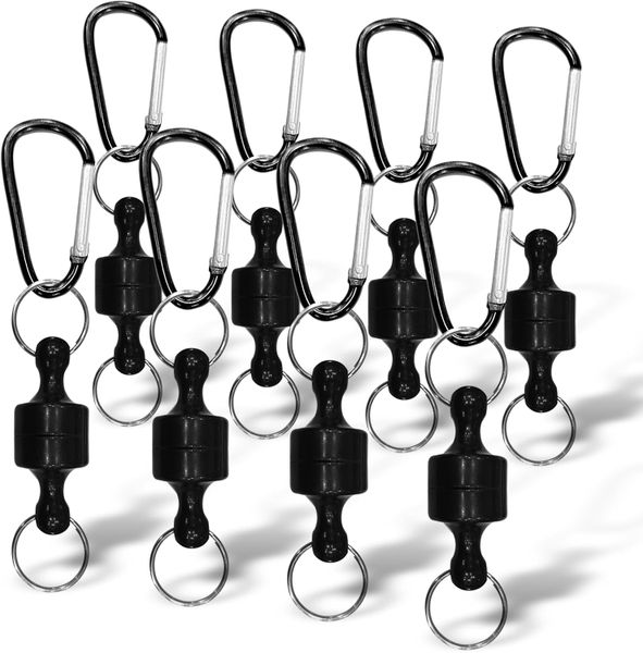 Multi-Purpose Magnetic Hooks 8 Pack | 2kg Heavy Duty | Tent/Caravan