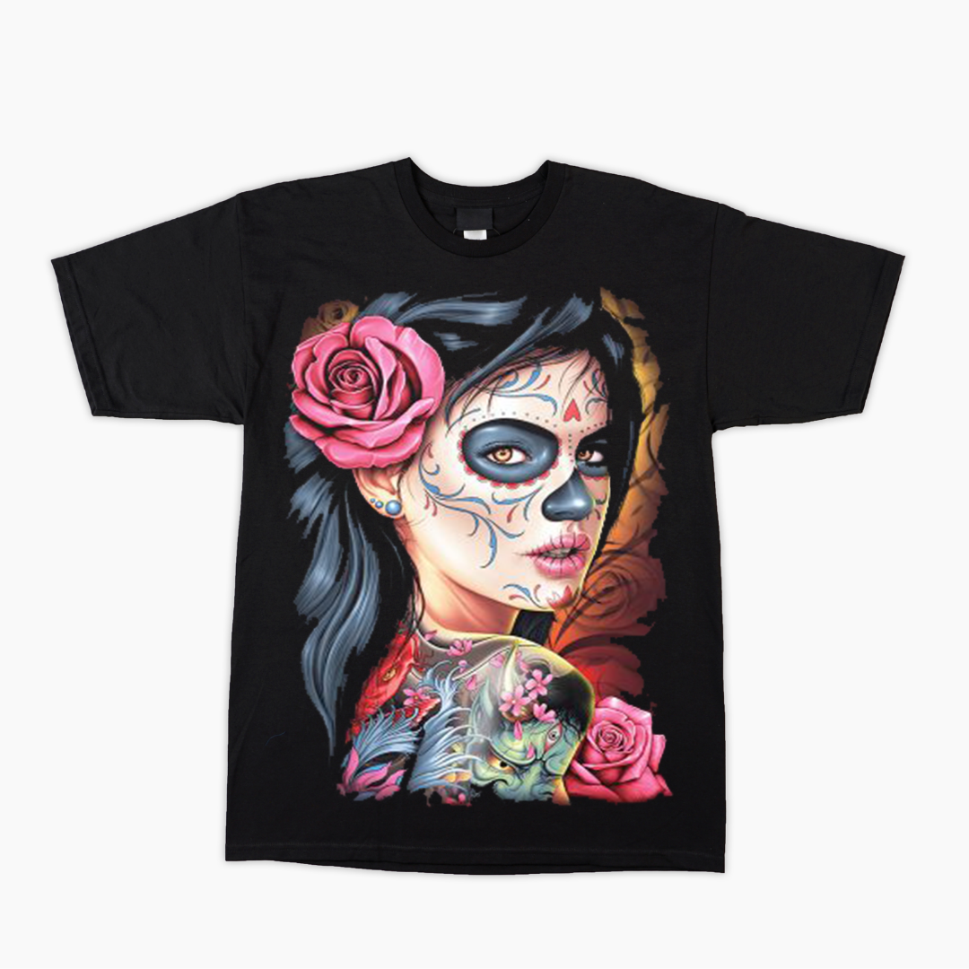 pink skull t shirt