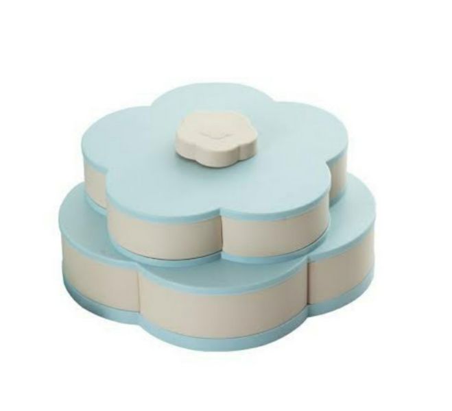 Flower Pattern Rotating Candy Box