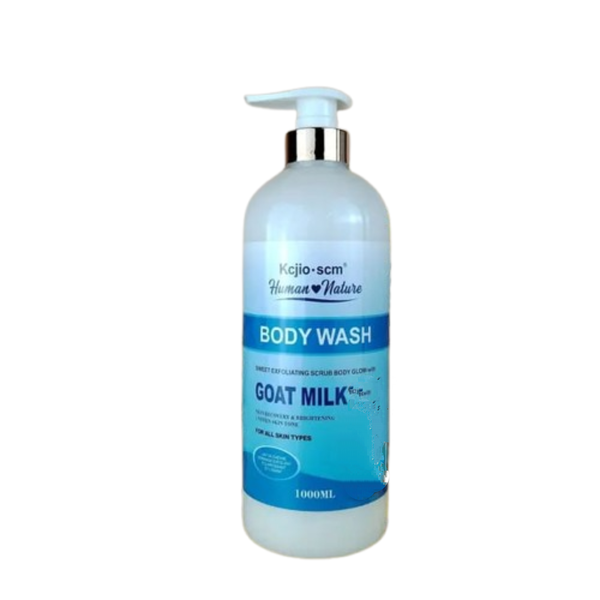 Goat Milk Body Wash Skin Brightening Exfoliating Scrub Anti-Aging - 1000ml