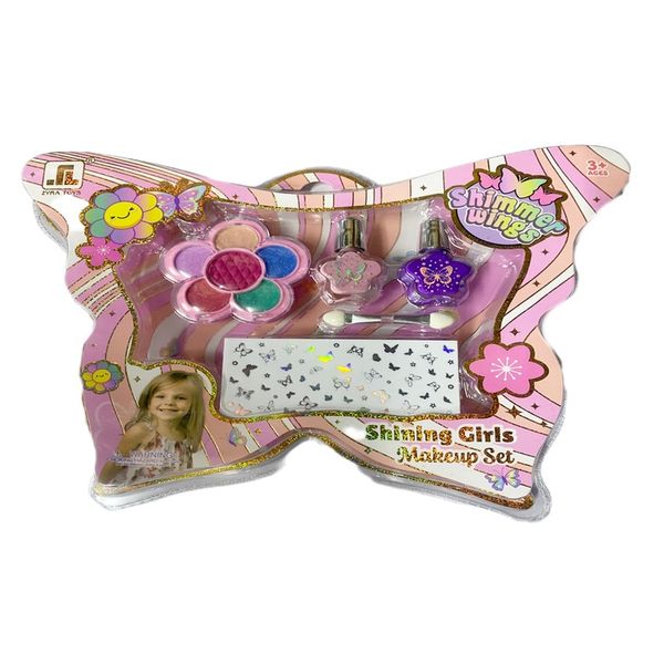 Girls Pretend Play Beauty Set Shimmering Makeup Toys for Kids