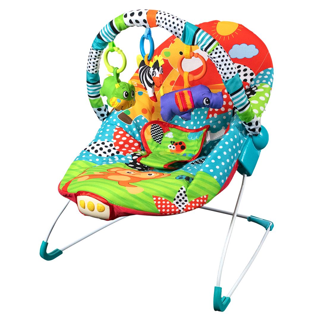 Baby Links Multifunction Bouncer, Detachable Toy Bar, Music & Vibration