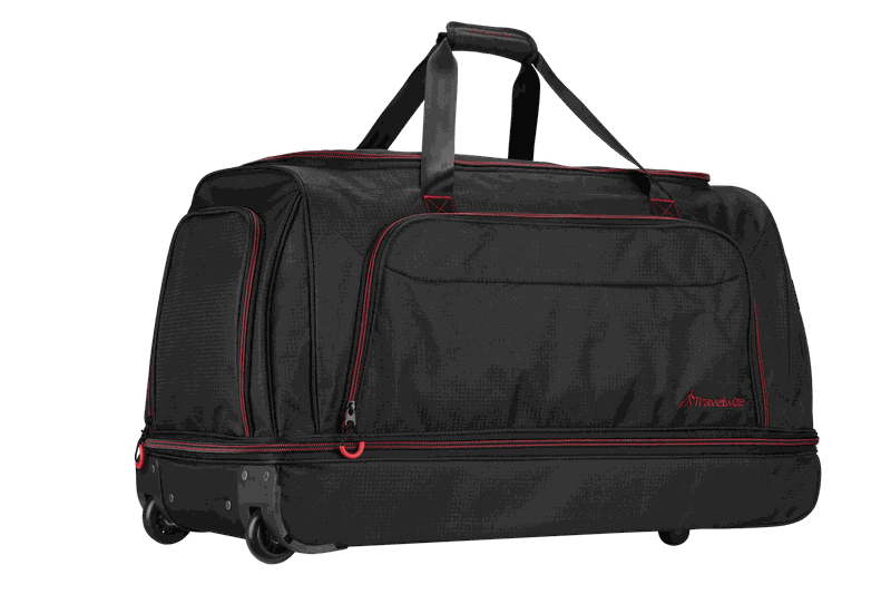 Travelwize Asteroid 110L Soft Travel Trolley Duffle Bag - Black