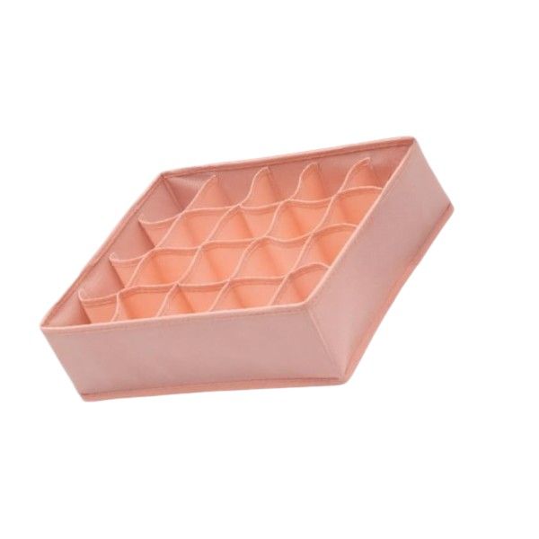 Multifunctional Spacious Multi-Grid Storage Box For Drawers - Pink